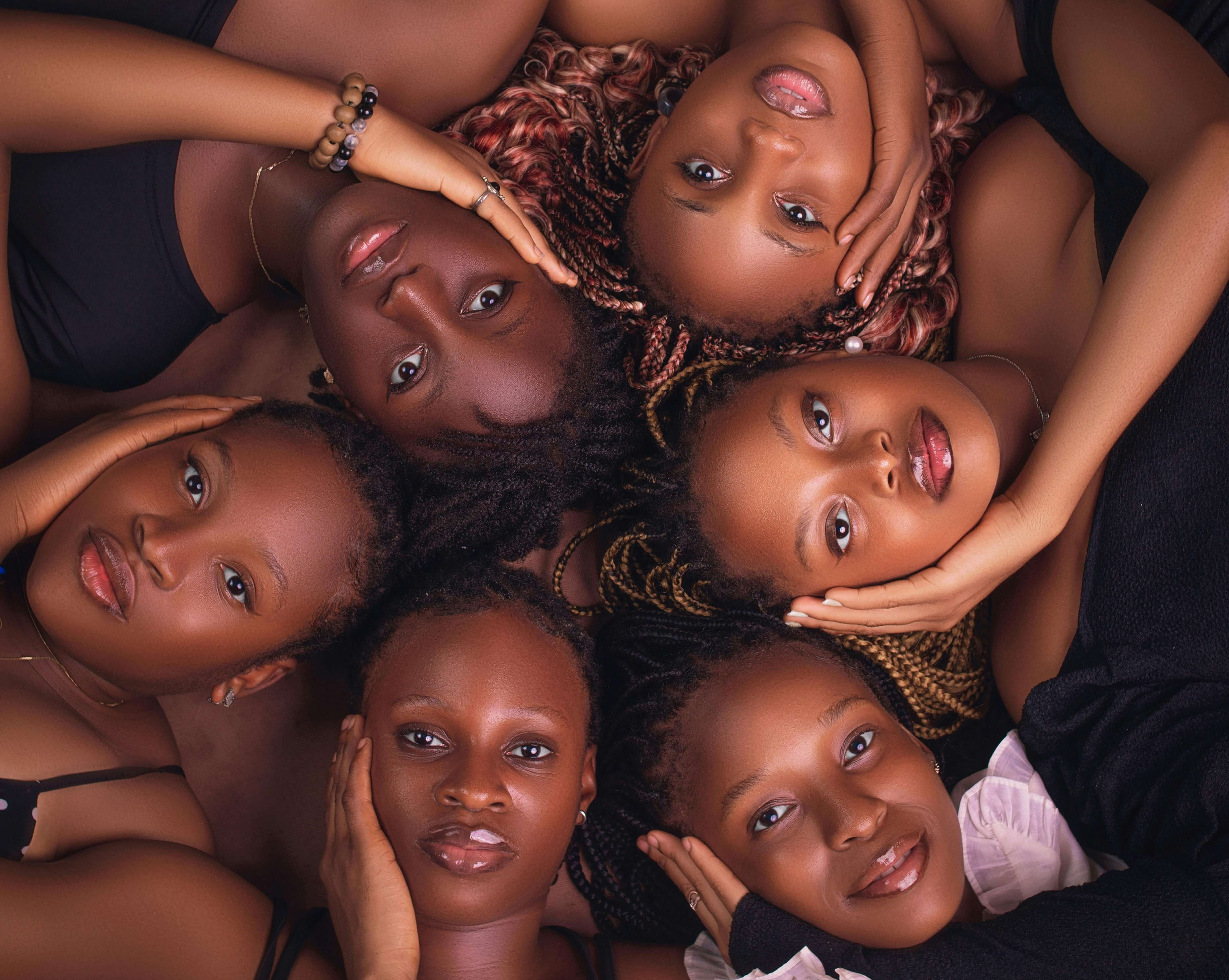 Knotless braids close-up